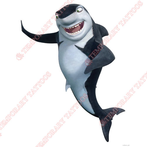 Shark Tale Customize Temporary Tattoos Stickers NO.3416